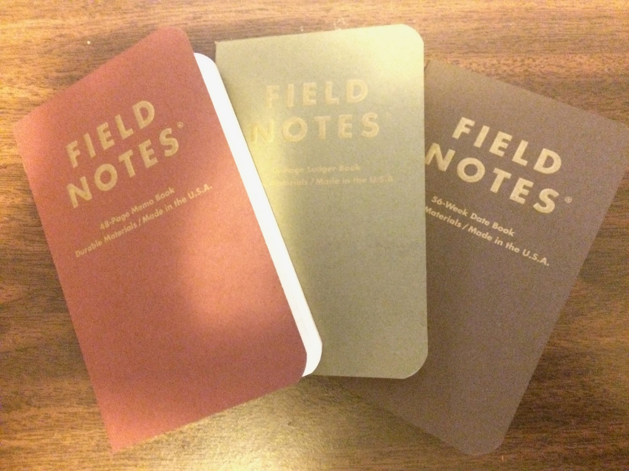 Literally shiny! This was one of my favorite seasonal varieties, with a memo book, date book, and ledger.